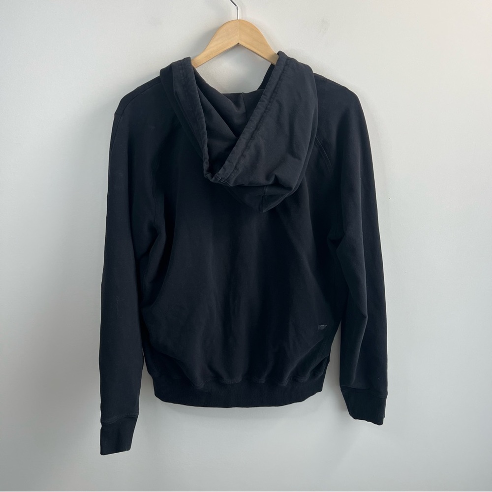 Mack Weldon Mens XL Full Zip Hooded Sweatshirt Hoodie Black Zip Pockets Cotton - Picture 3 of 6